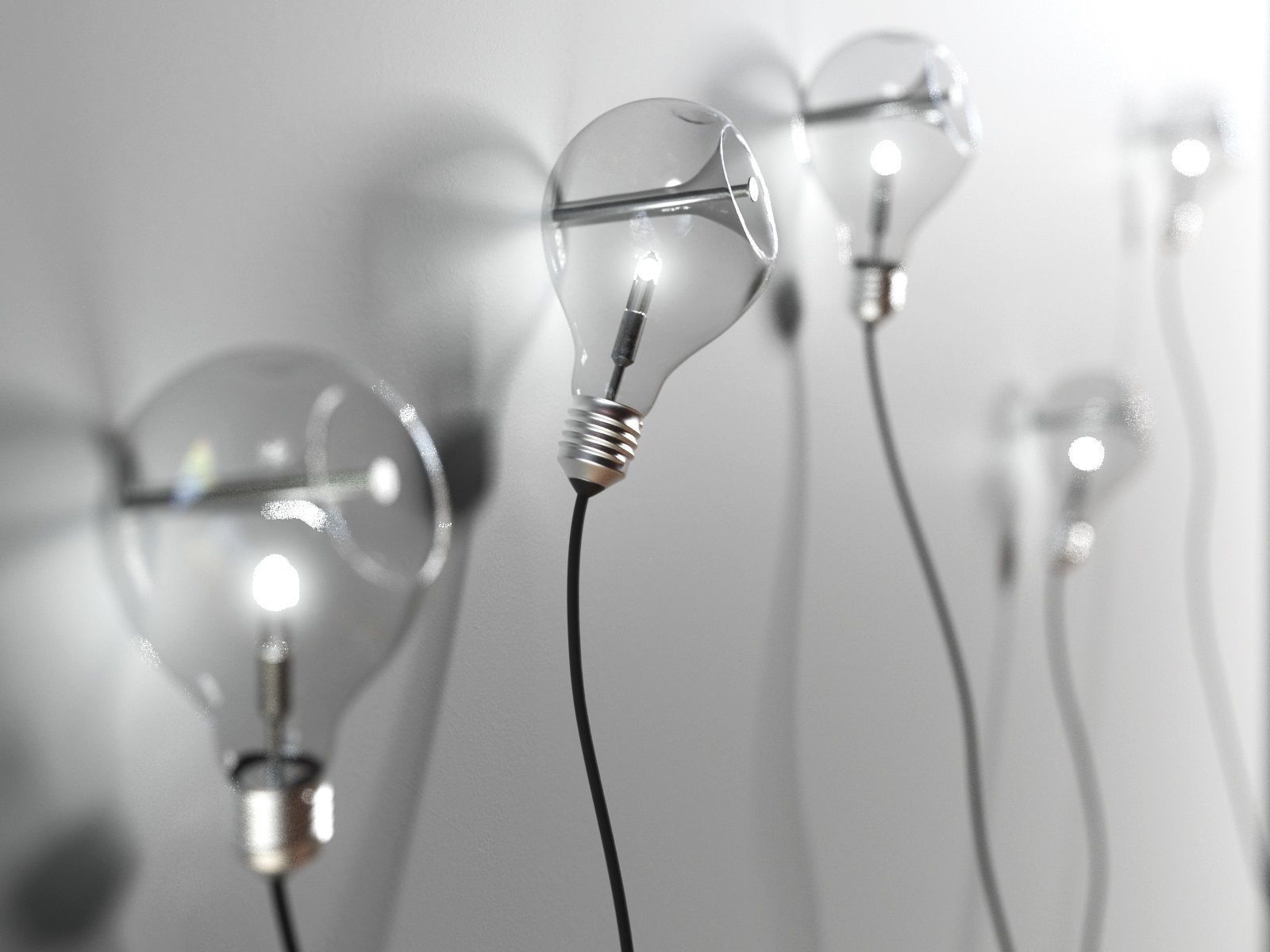 Edison s Nightmare Wall Lamp 3D model_1