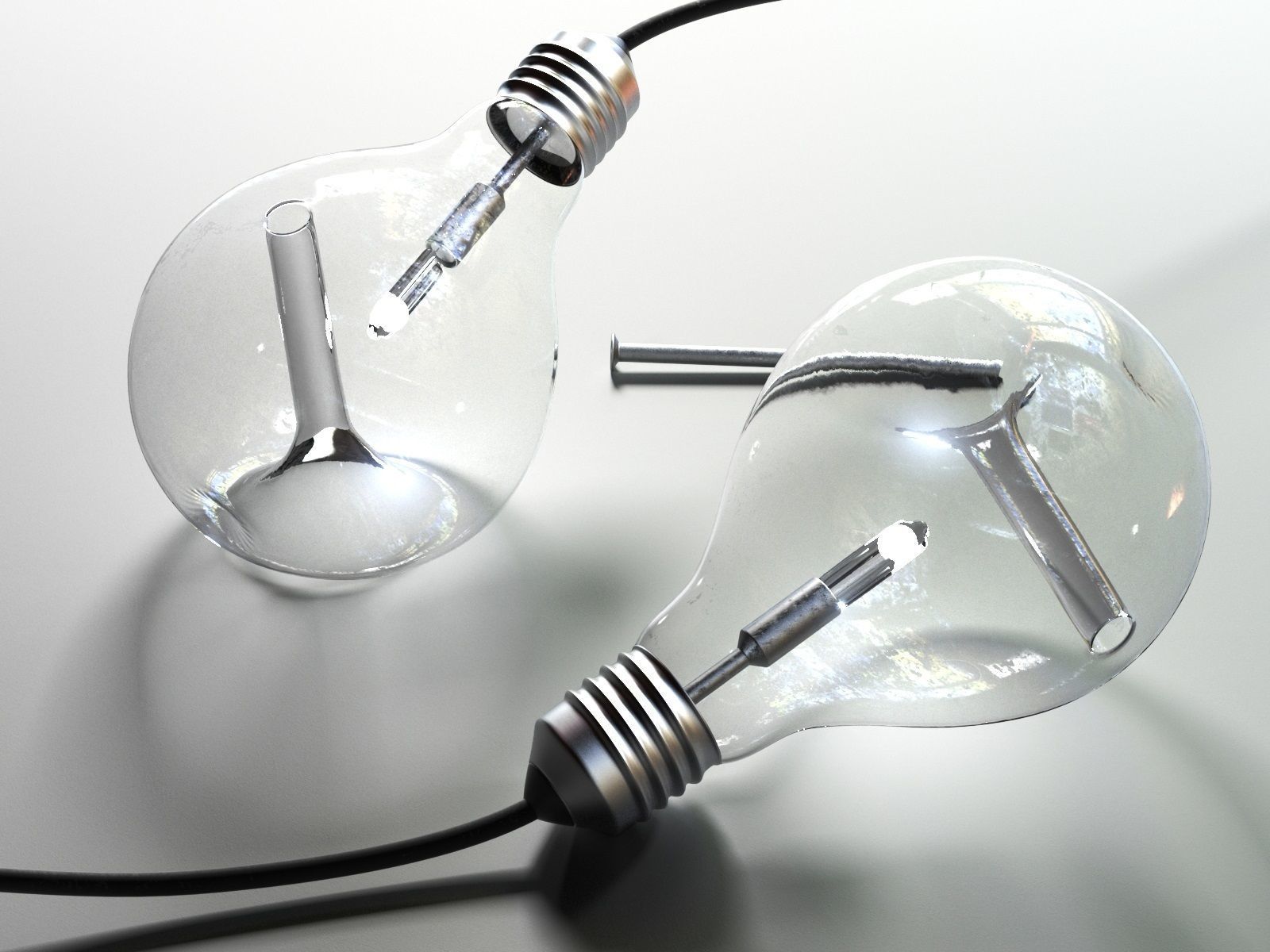 Edison s Nightmare Wall Lamp 3D model_2