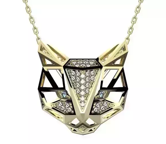 Pendant diamond in gold