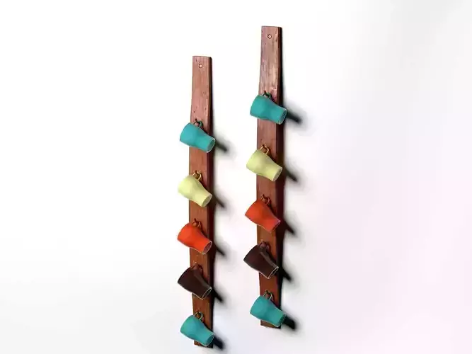 Wine Barrel Rack by O Floinn Decor with Fargrik Mugs