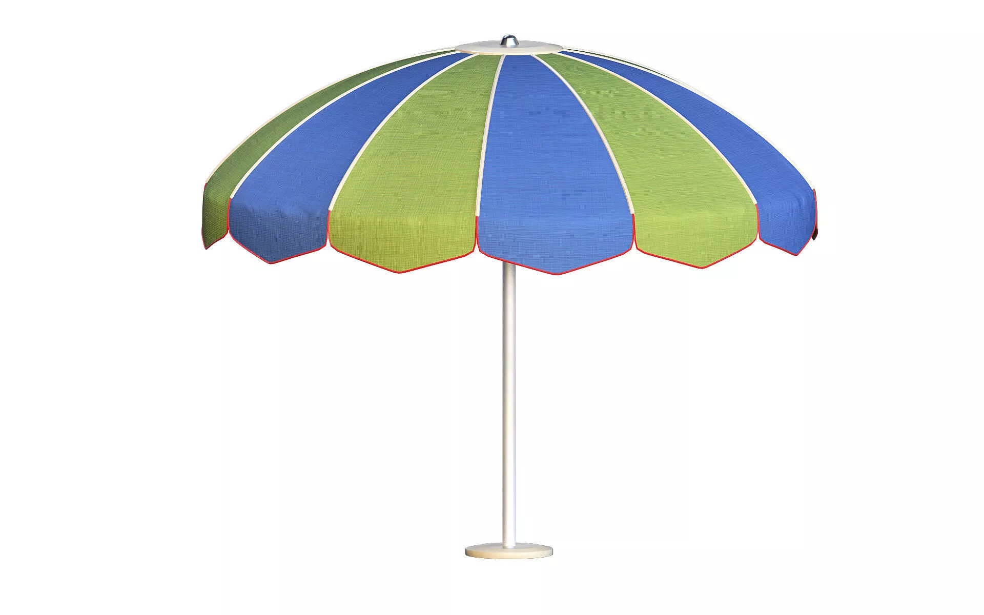 Beach Umbrella Low-poly 3D model