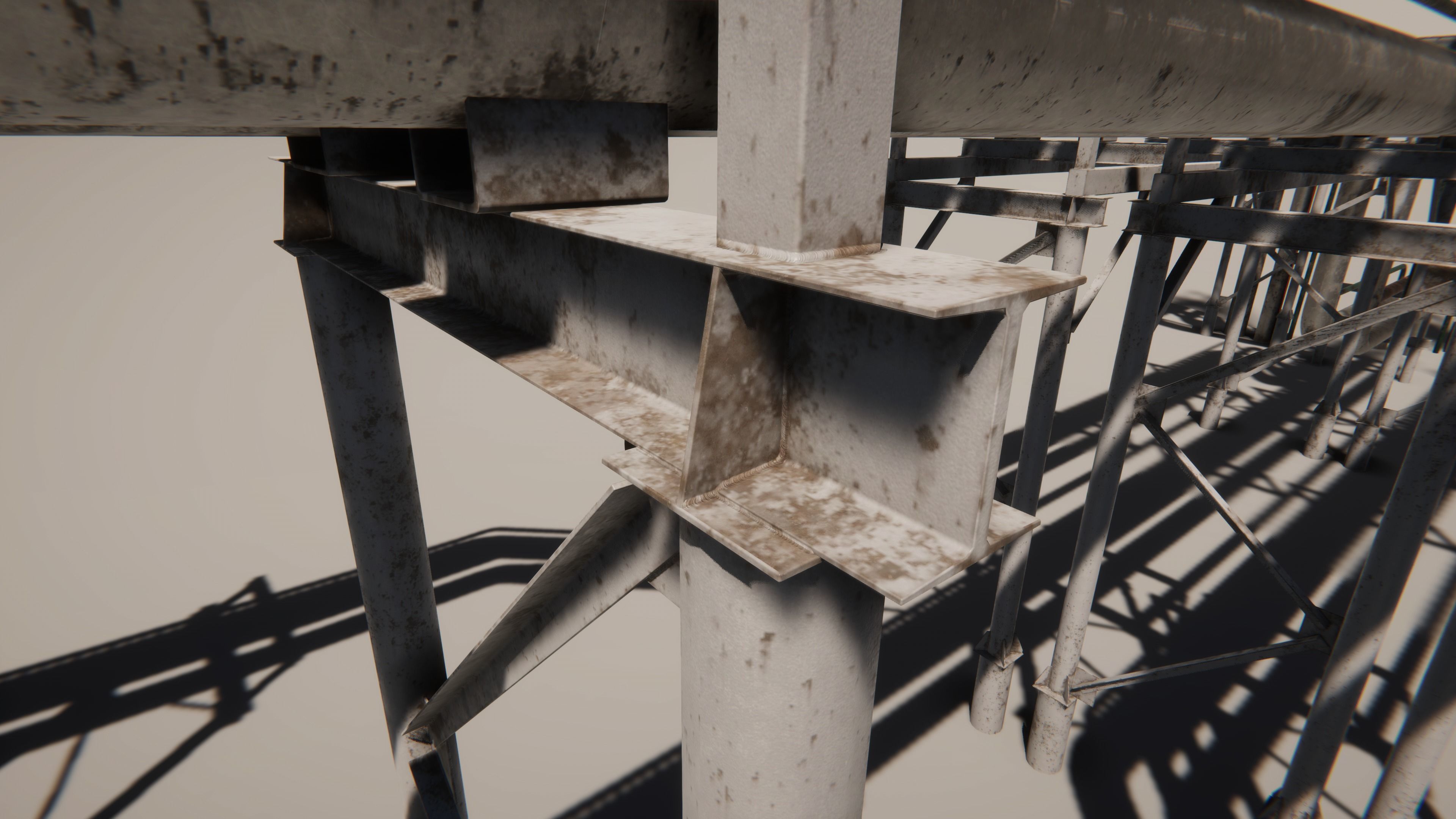 Modular industrial pipeline UE4 UNITY Low-poly 3D model_12