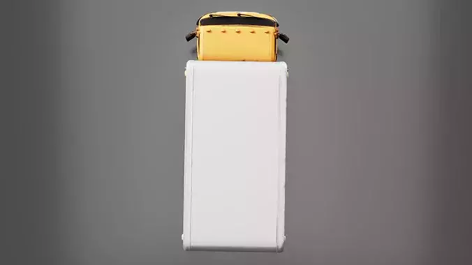Mobile Beer Truck Low-poly 3D model 6