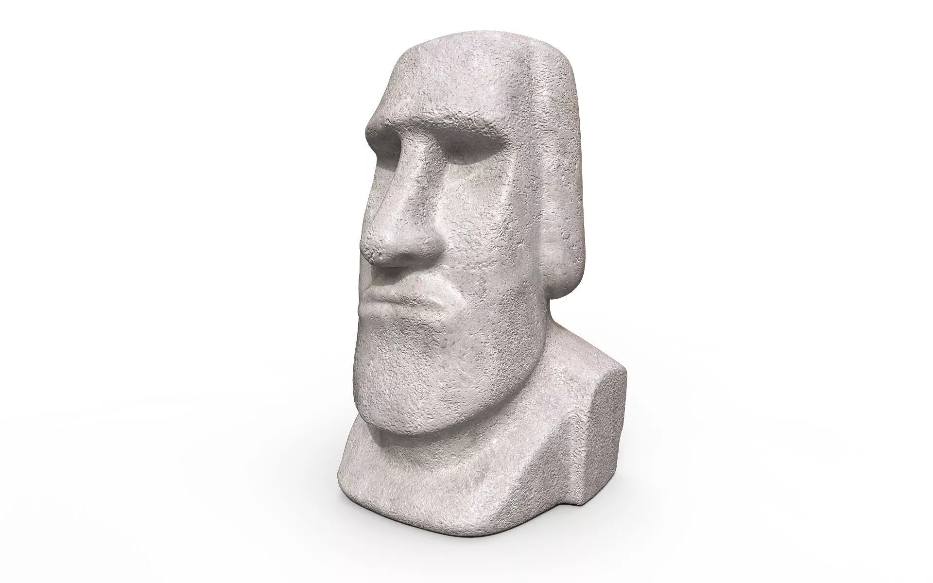 Moai Statue big Low-poly 3D model