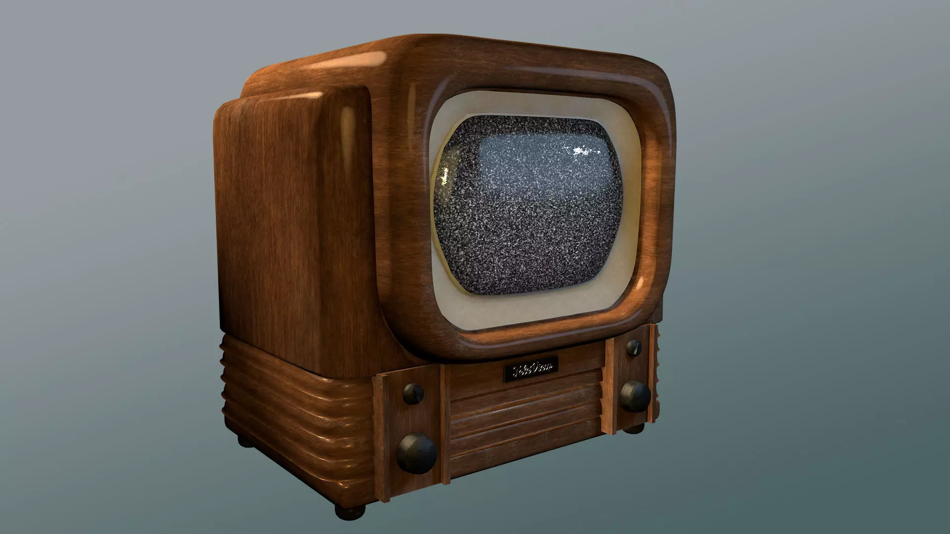 Old Timey 1940s TV 3D model