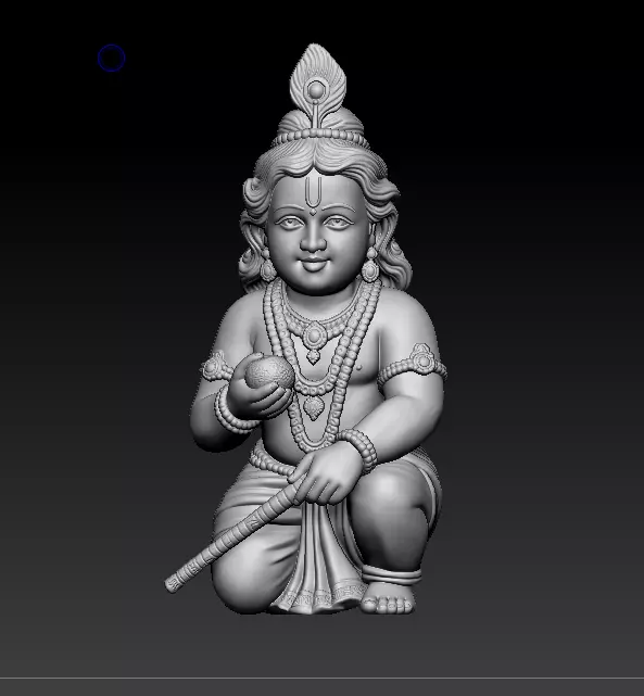 little krishna 3d printed mode 3D print model