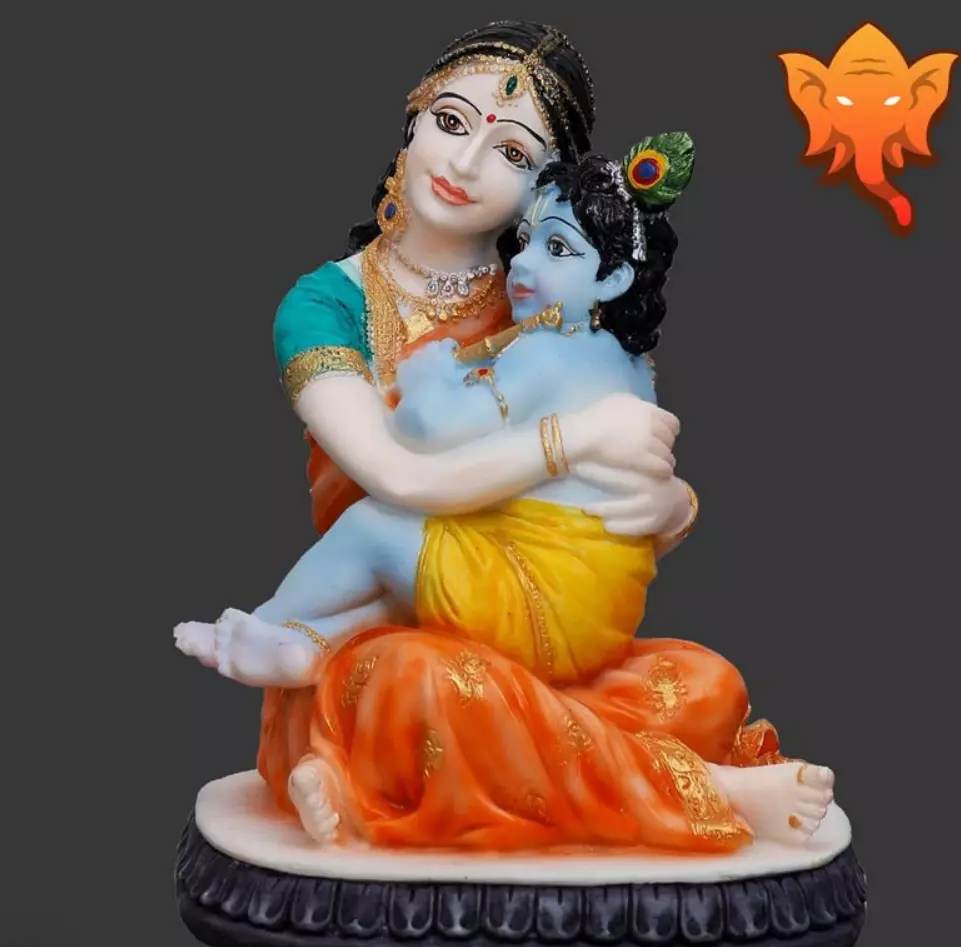 Yashoda Maiya and Bal Krishna Idol 3D Print Ready STL Only 3D print model