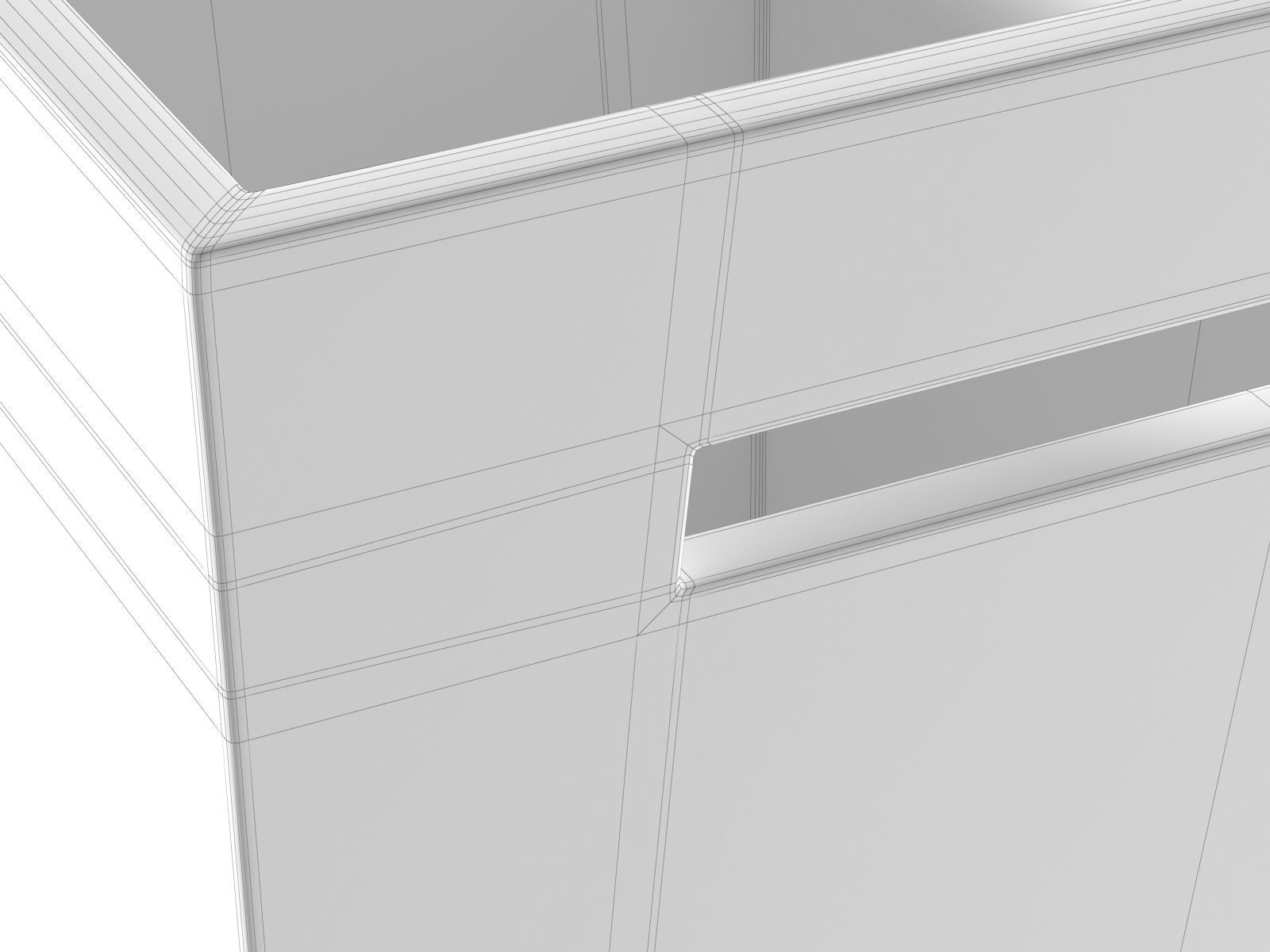 Stylish Bin 3D model_2