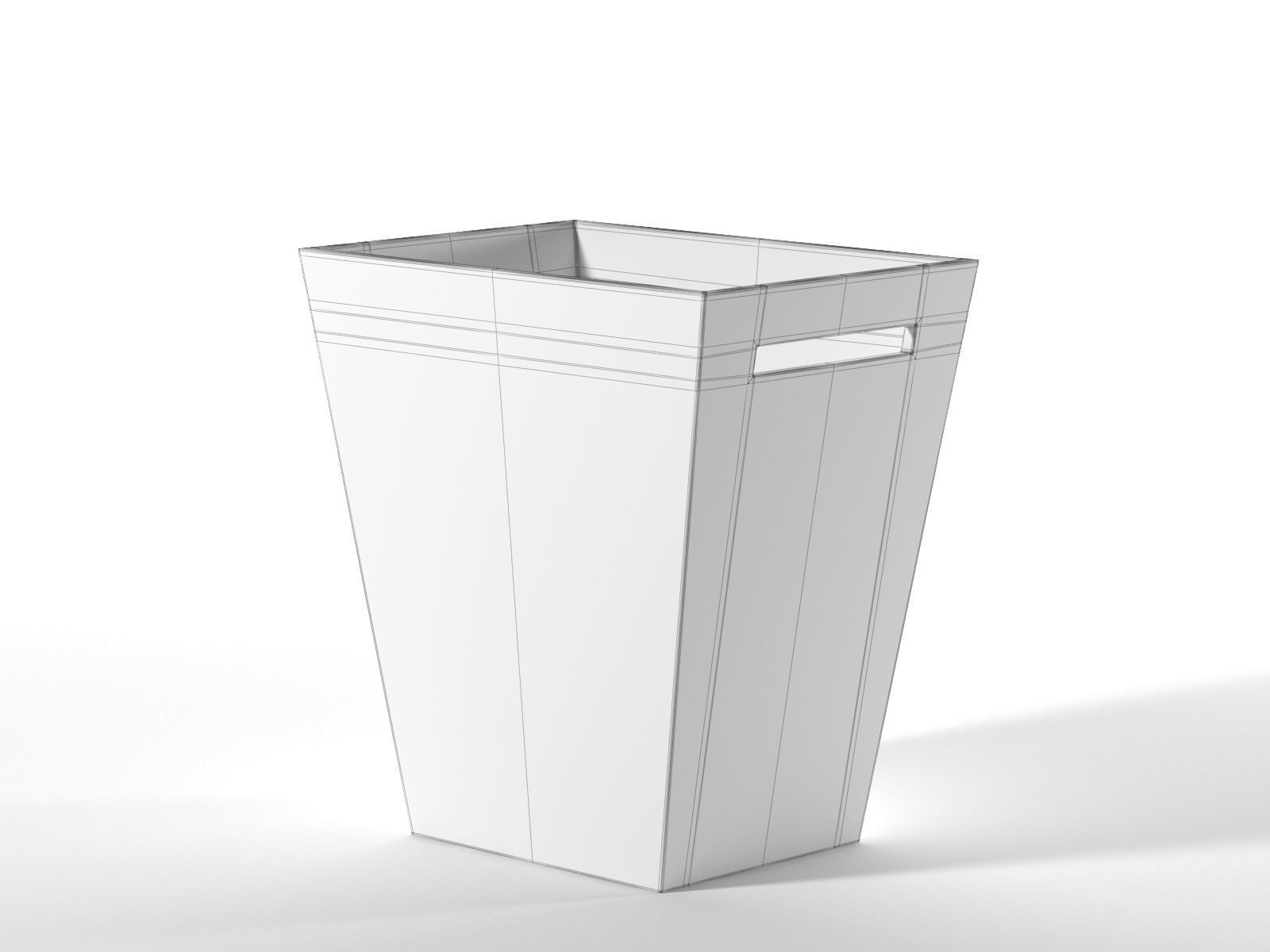 Stylish Bin 3D model_1