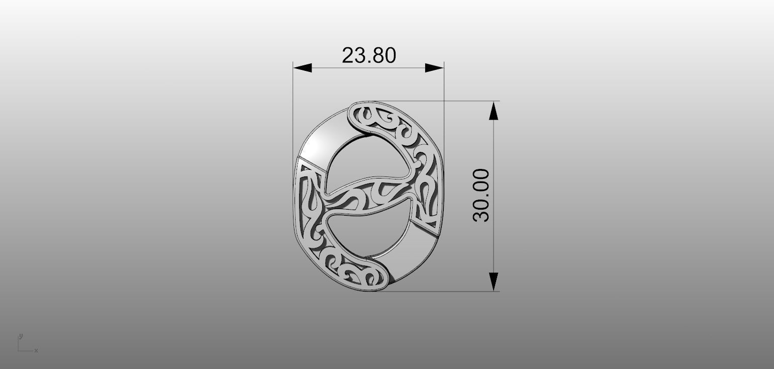 Bracelet  big 3D print model_3