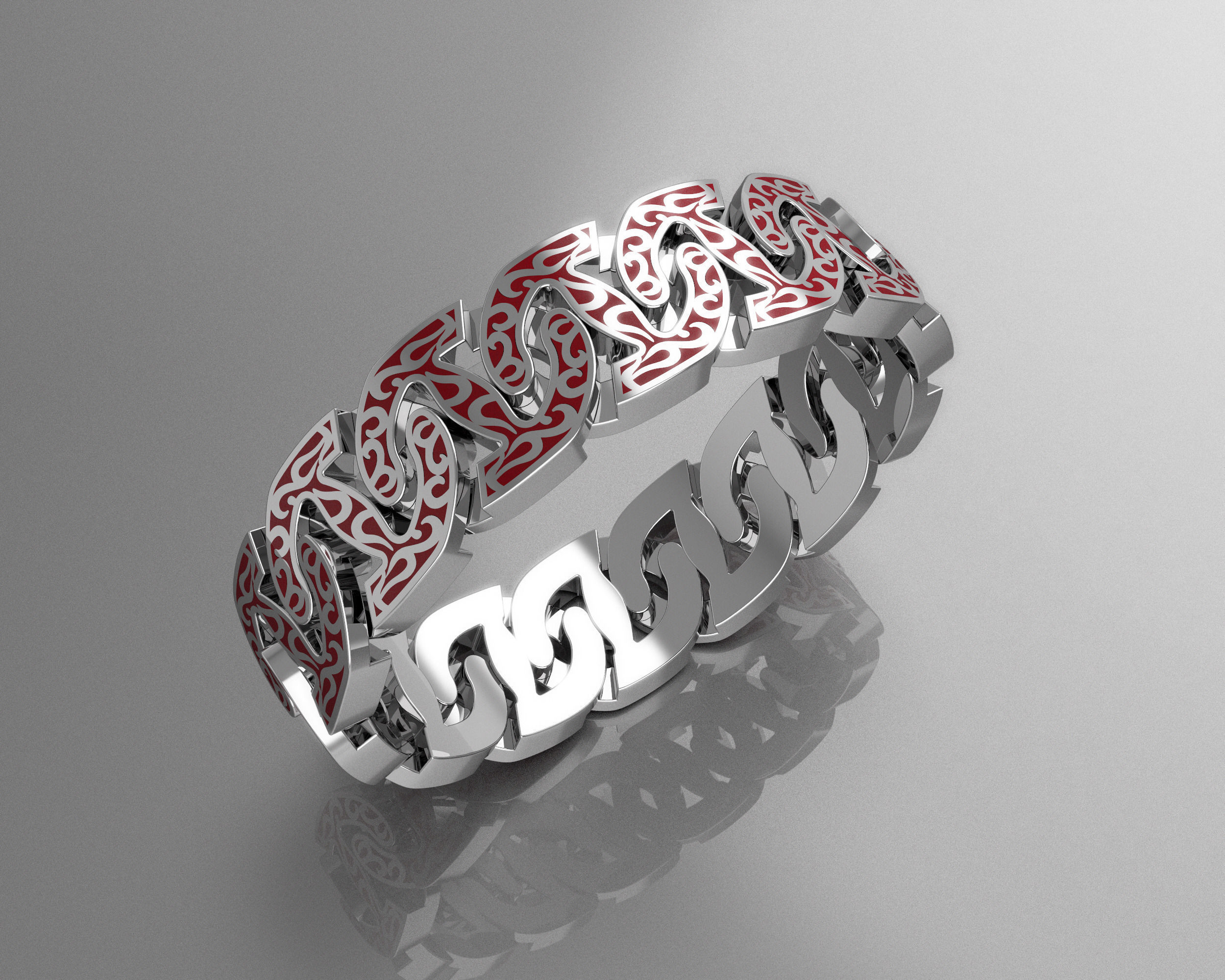 Bracelet  big 3D print model_1