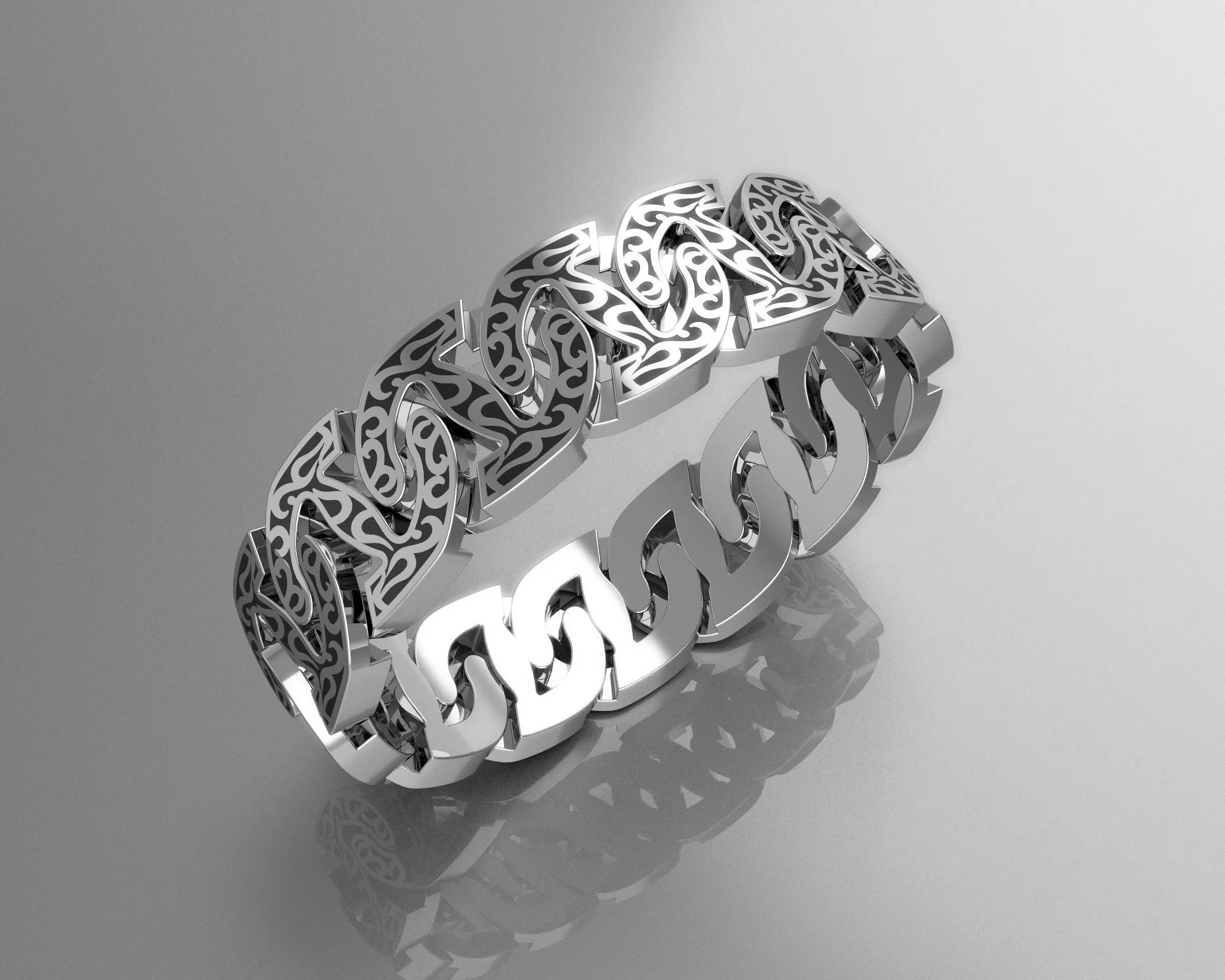 Bracelet  big 3D print model_0