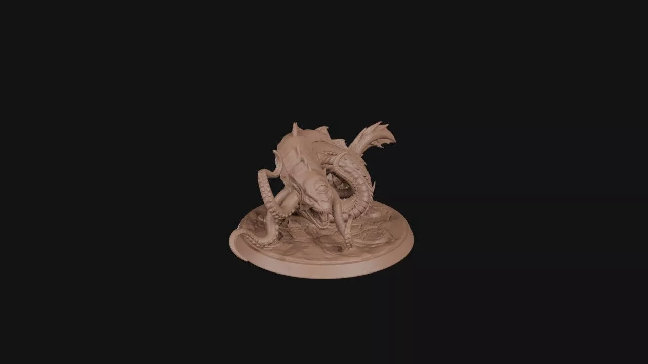 Tentacled Crawling Leviathan 3D print model