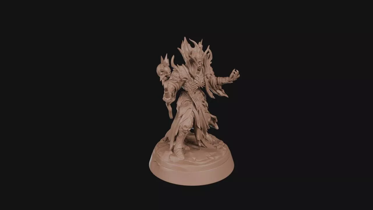 Robed Lich Archmage 3D print model