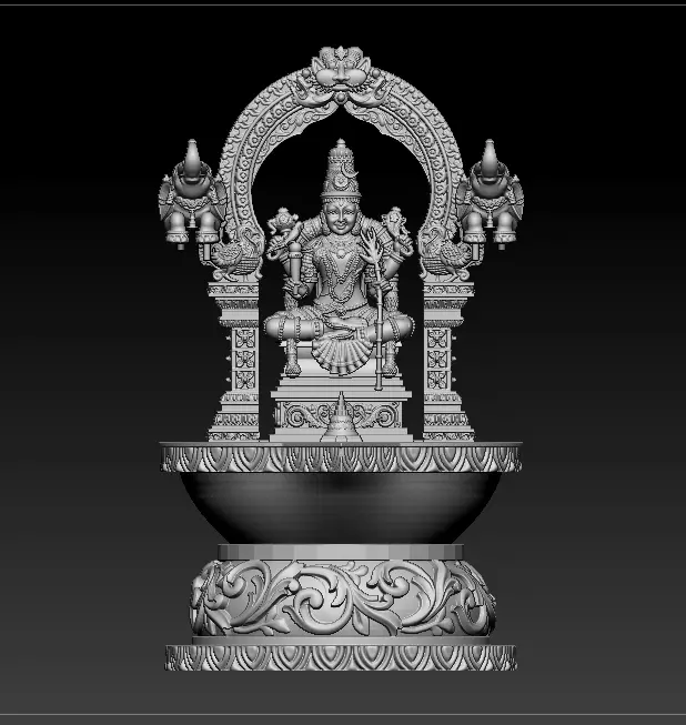 kamakshi devi 3d model 3D print model