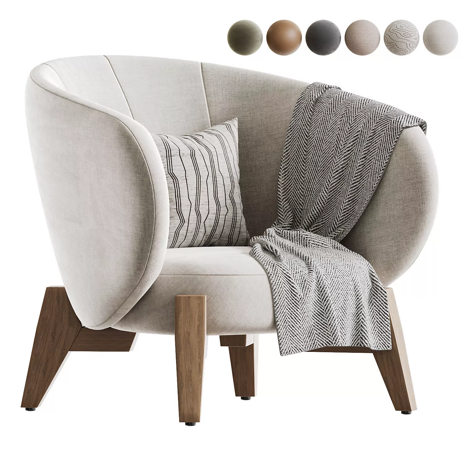 Tilar Armchair 3D model