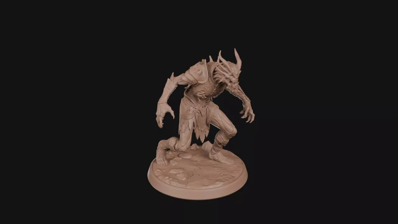 Horned Revenant Warrior 3D print model