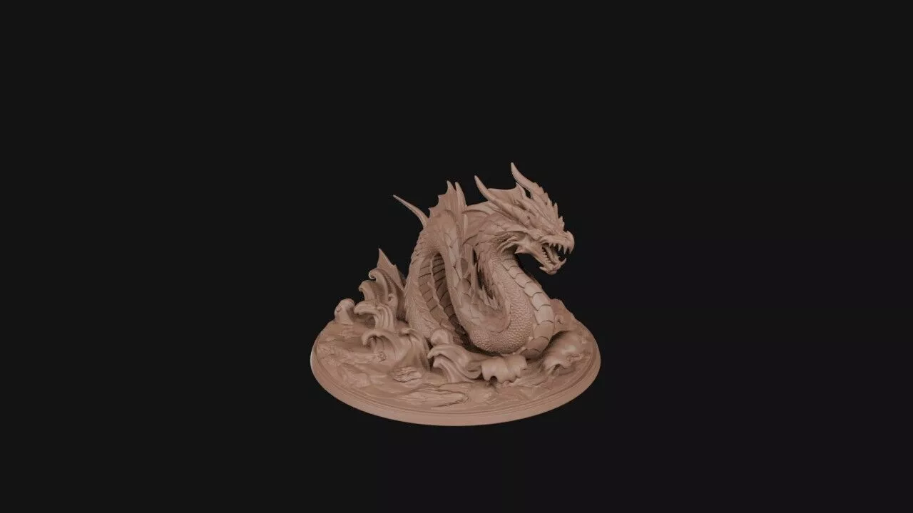 Eastern Serpent Dragon 3D print model