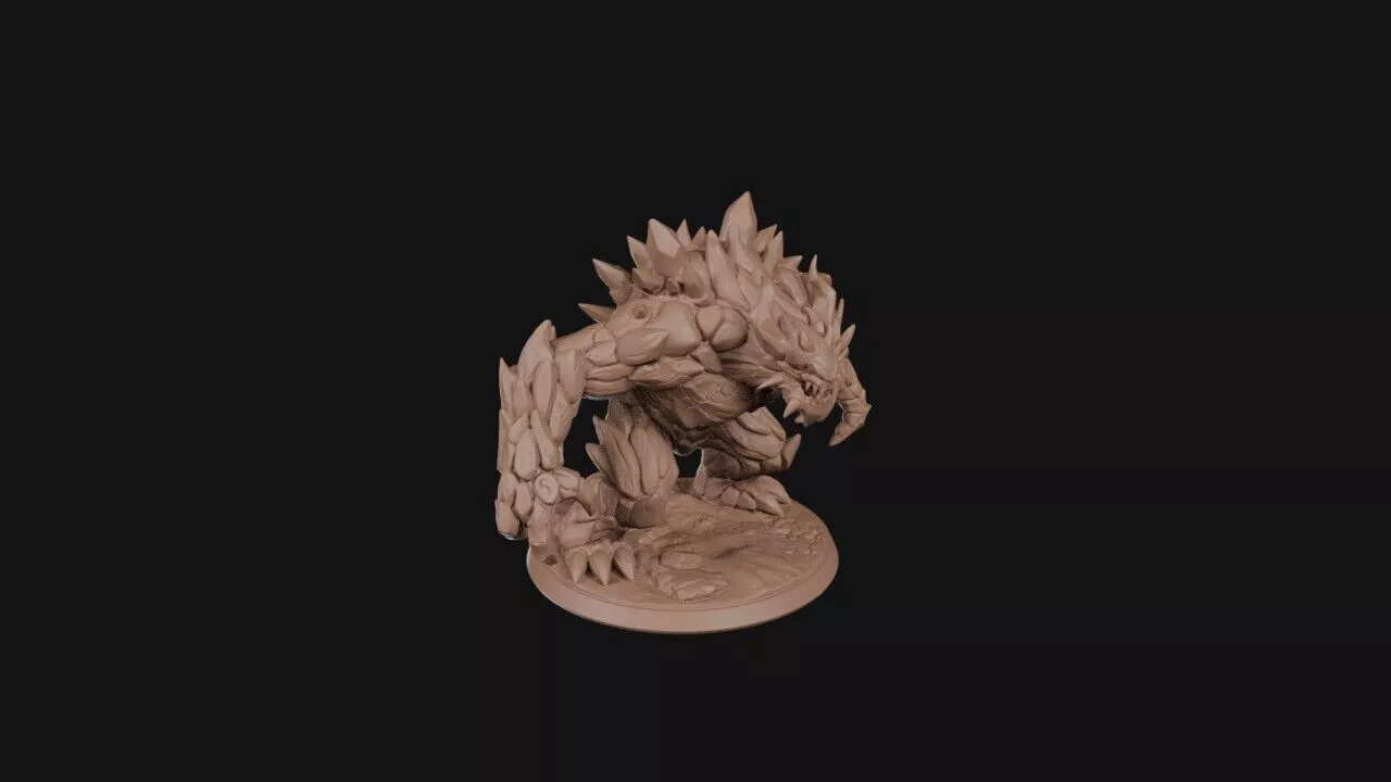 Crystal Spiked Brute 3D print model
