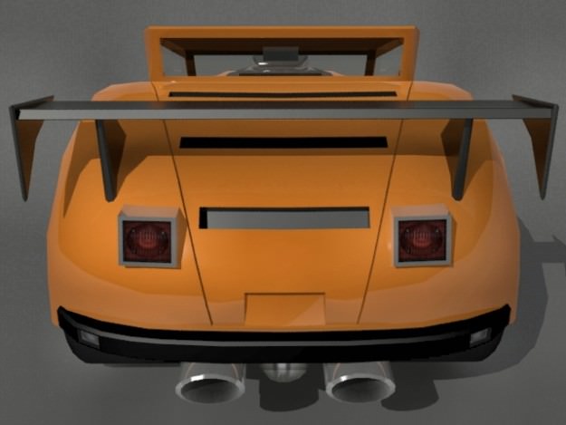 Titan Hotrod Low-poly 3D model_2