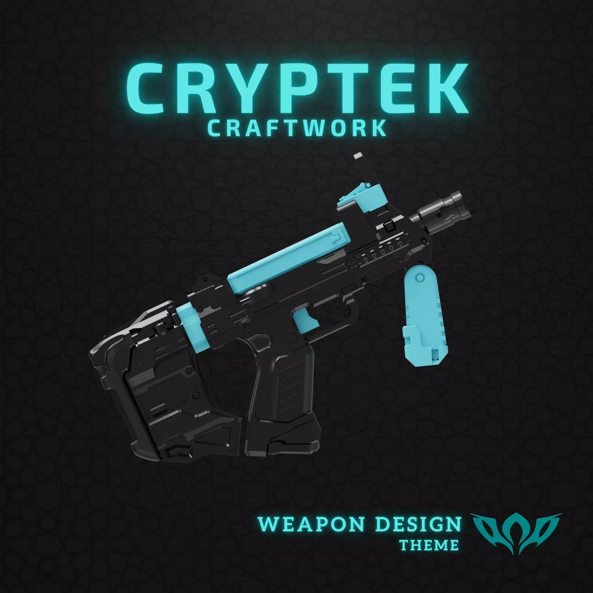 02 Halo 5 Submachinegun SMG Toy Gun Halo - 3D Print 3D print model