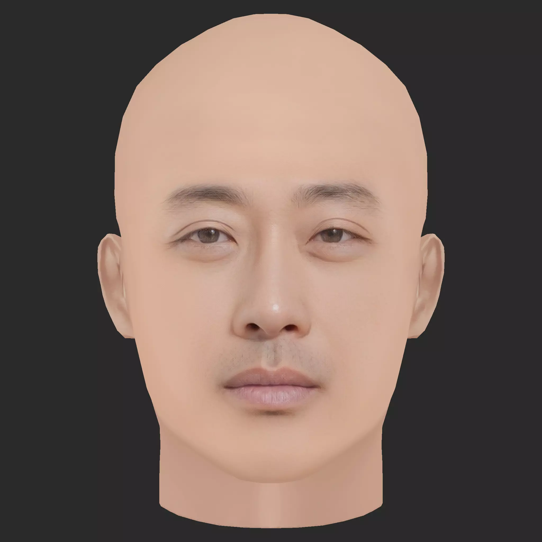 Low Poly Ha Jung Woo Head Low-poly 3D model