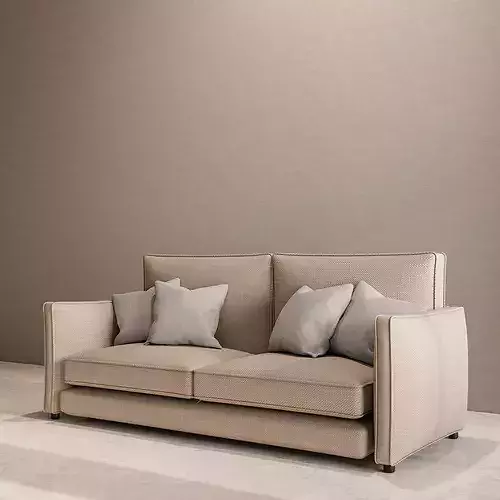 Modern Fabric Sofa 3D model 5