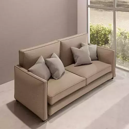 Modern Fabric Sofa 3D model 4