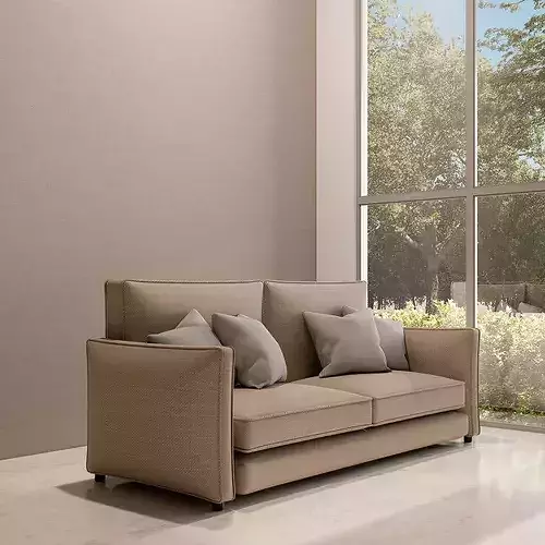 Modern Fabric Sofa 3D model 3