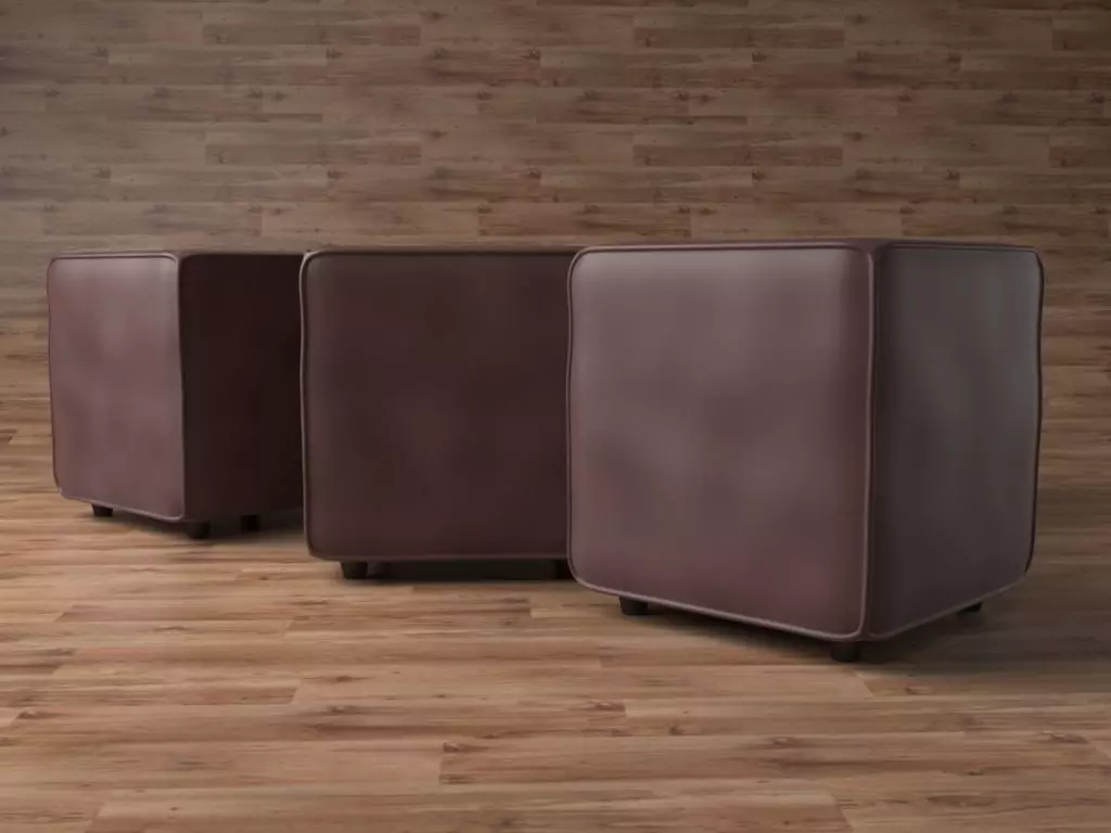 Ottoman seats for architectural interiors 3D model_0