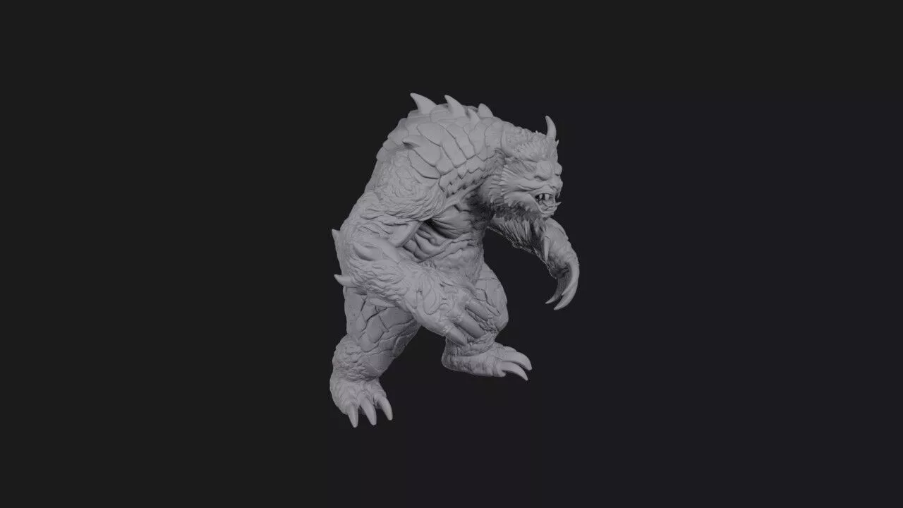 Mossback Sloth 3D print model