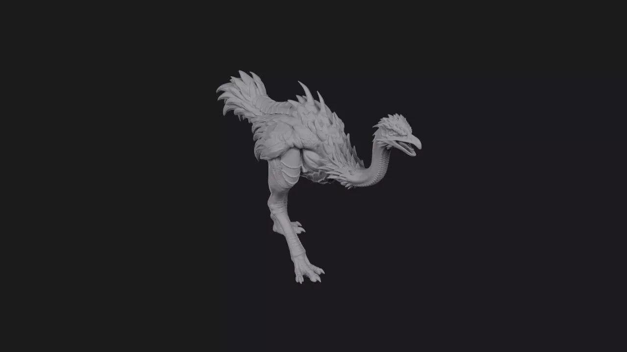 Talonstride Ostrich 3D print model