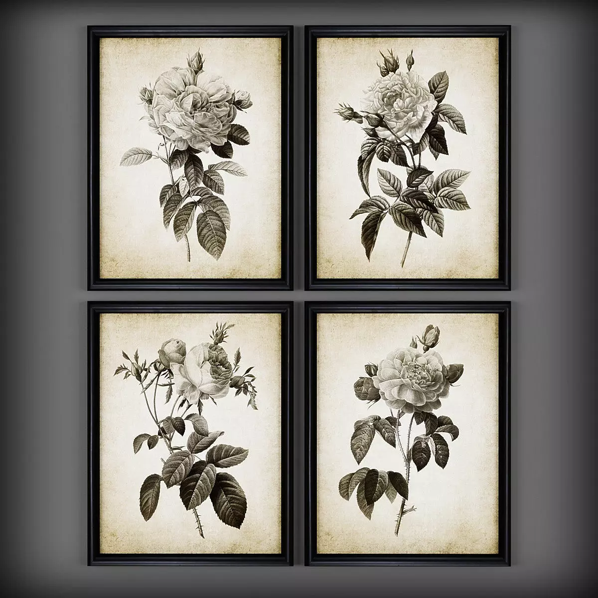 Picture Frames Low-poly 3D model_0