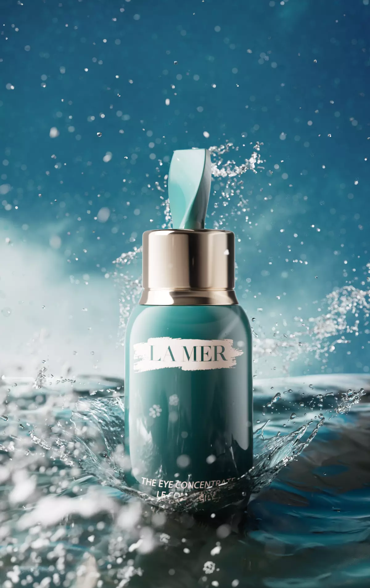 LA MER Eye Concentrate C4D Native Water Splash Vertical 3D model