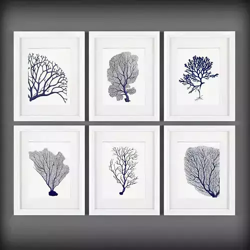 Picture Frames Low-poly 3D model
