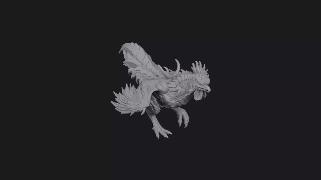 Feathered Doomfowl 3D print model