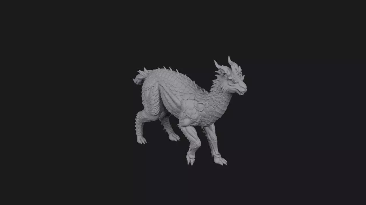 Direwool Alpaca 3D print model