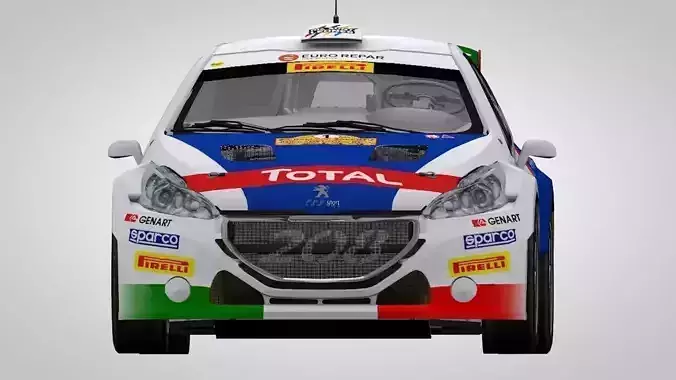 Peugeot 208 T16 R5 3D model