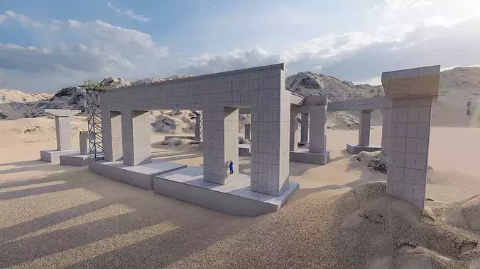 Bridge Construction 3D Model - Detailed Look into Infrastructure