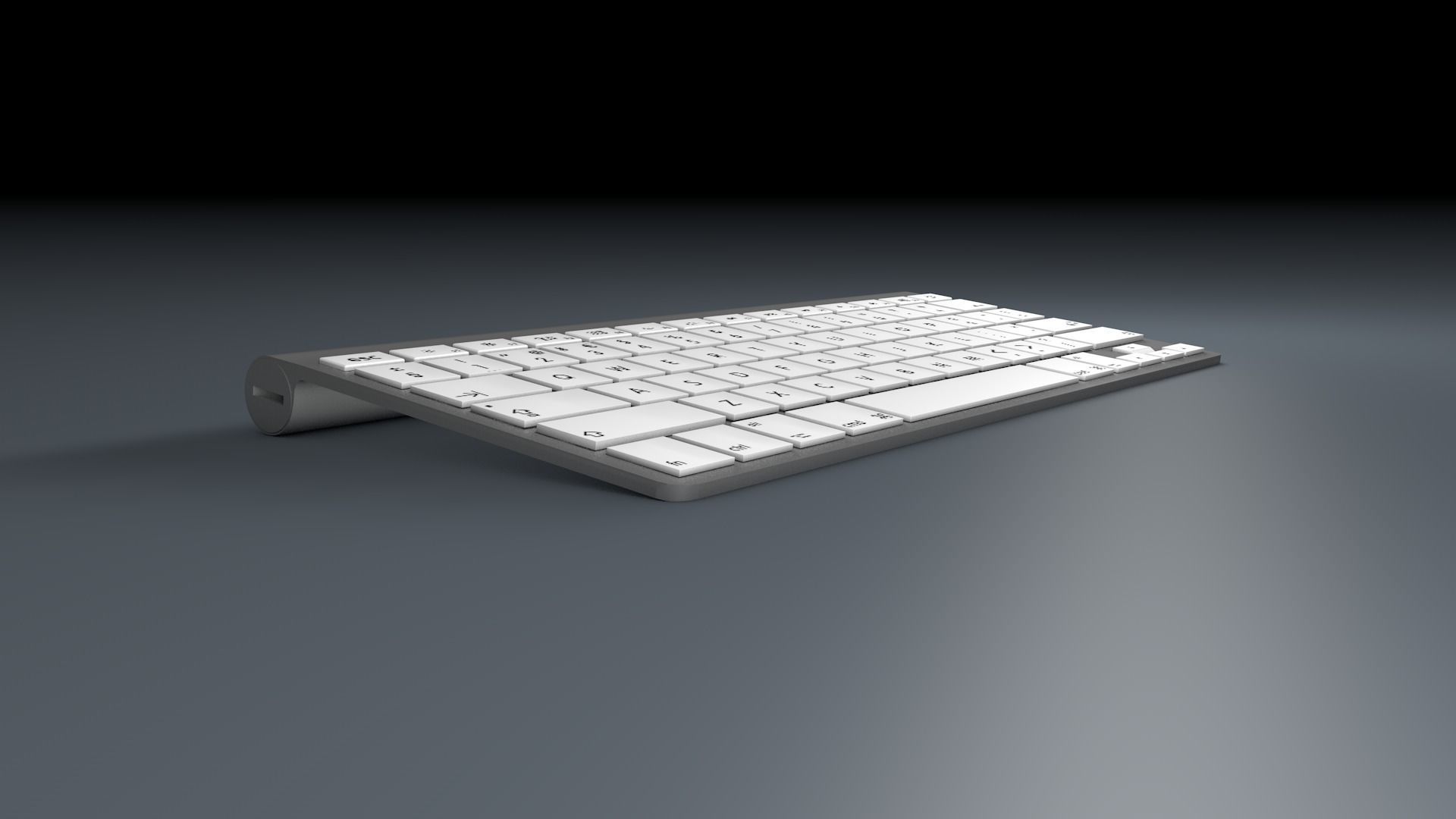 APPLE KEYBOARD 3D model_1