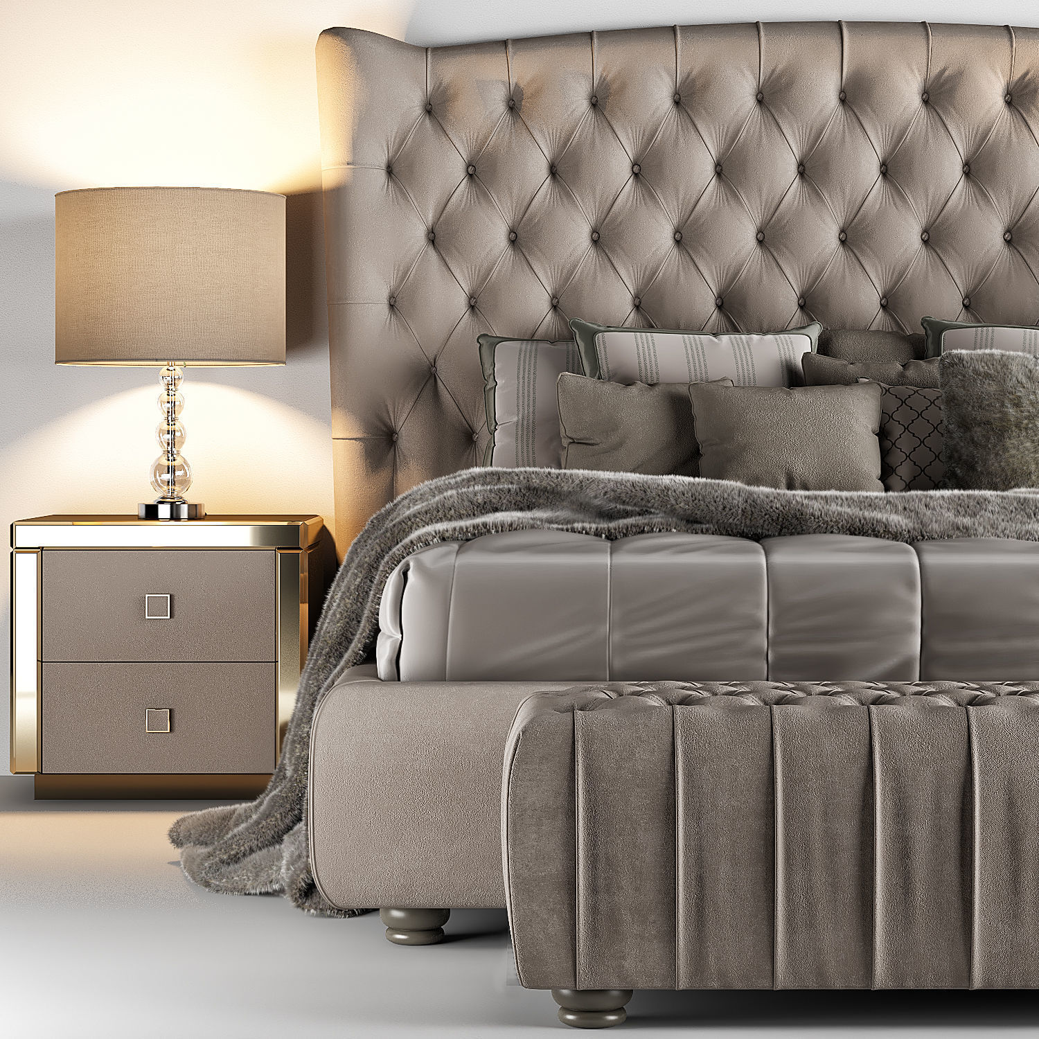 Bed Vogue DVhomecollection 3D model_2