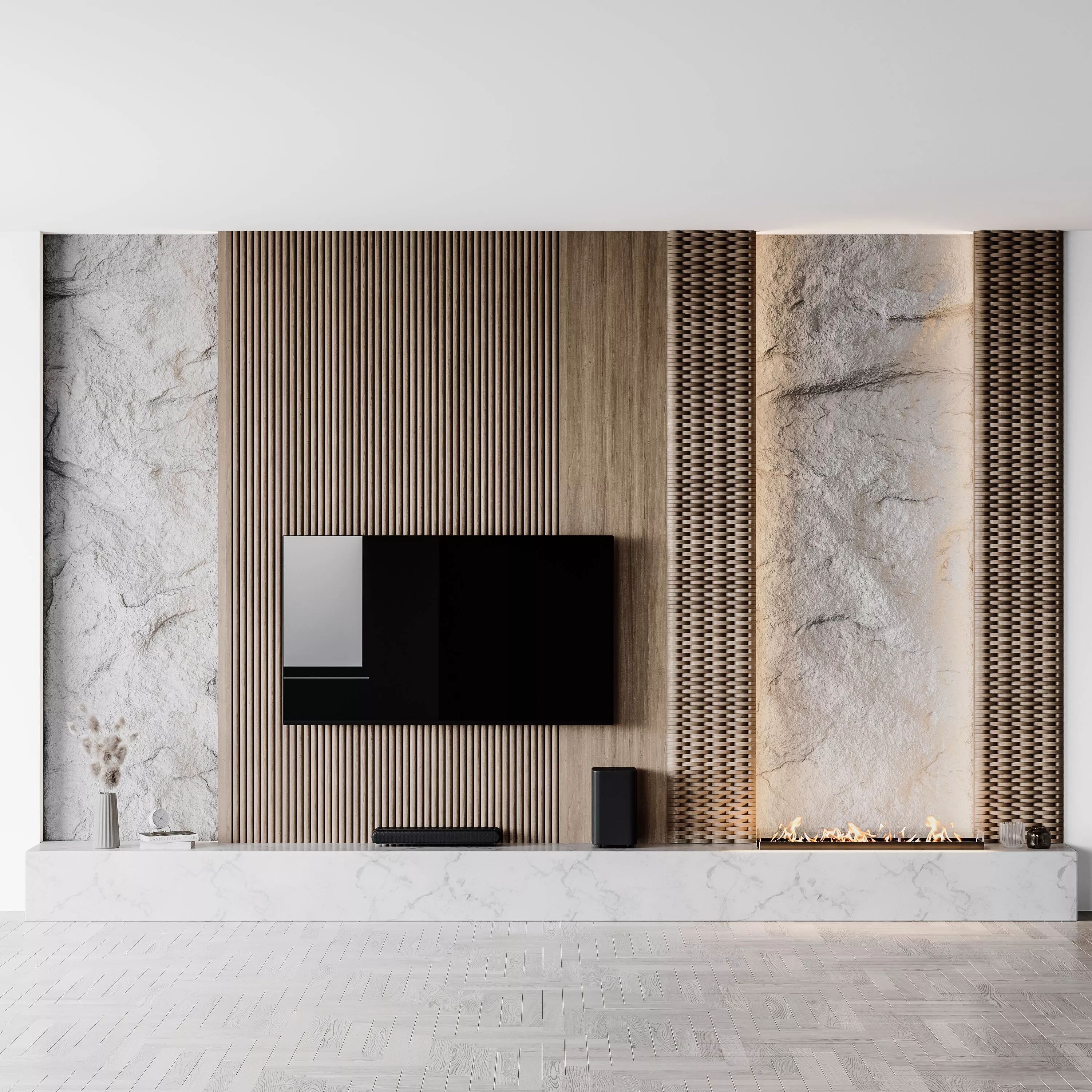 Tv wall02 3D model
