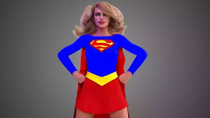 Supergirl Classic 3D model