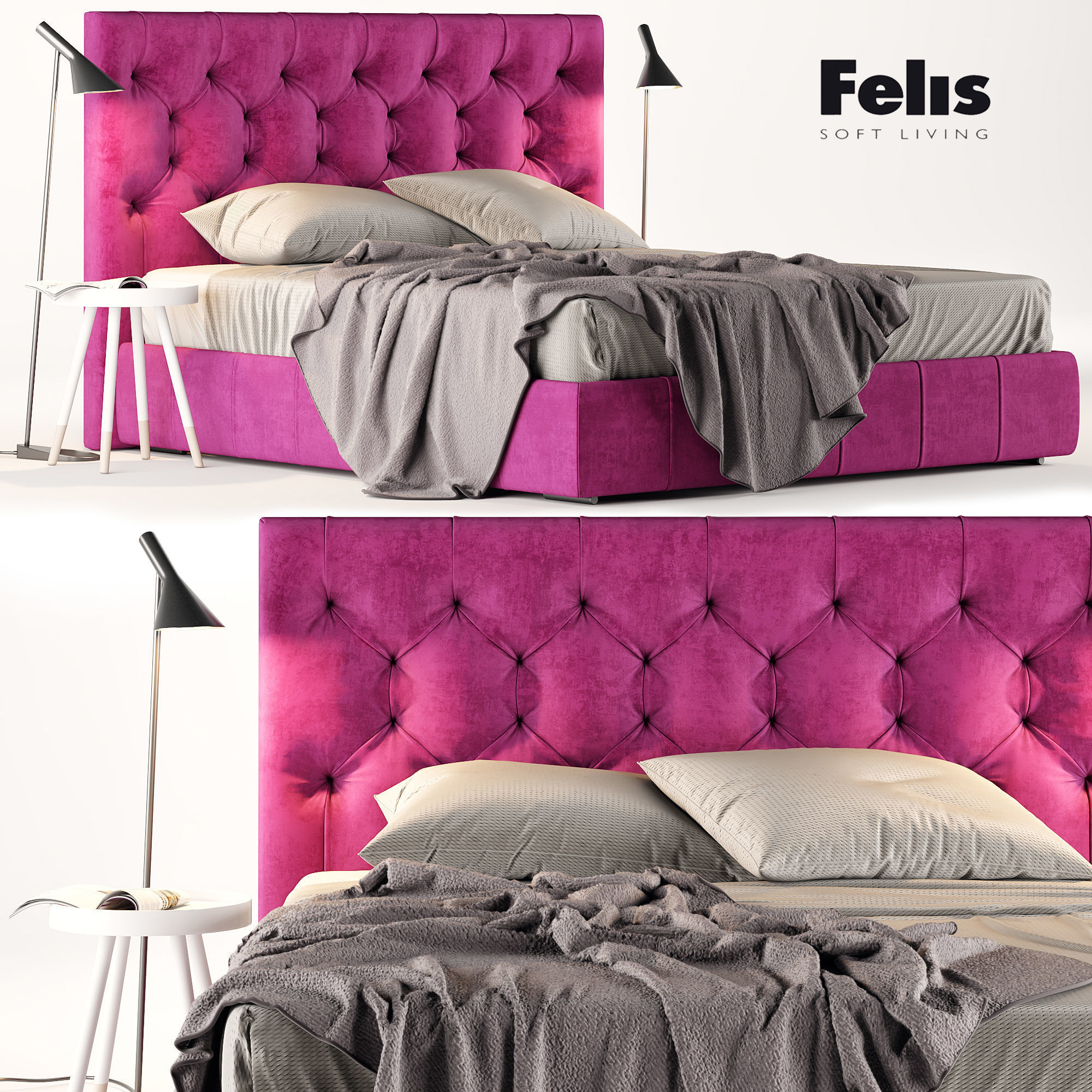 Bed Felis Hamilton 3D model_0