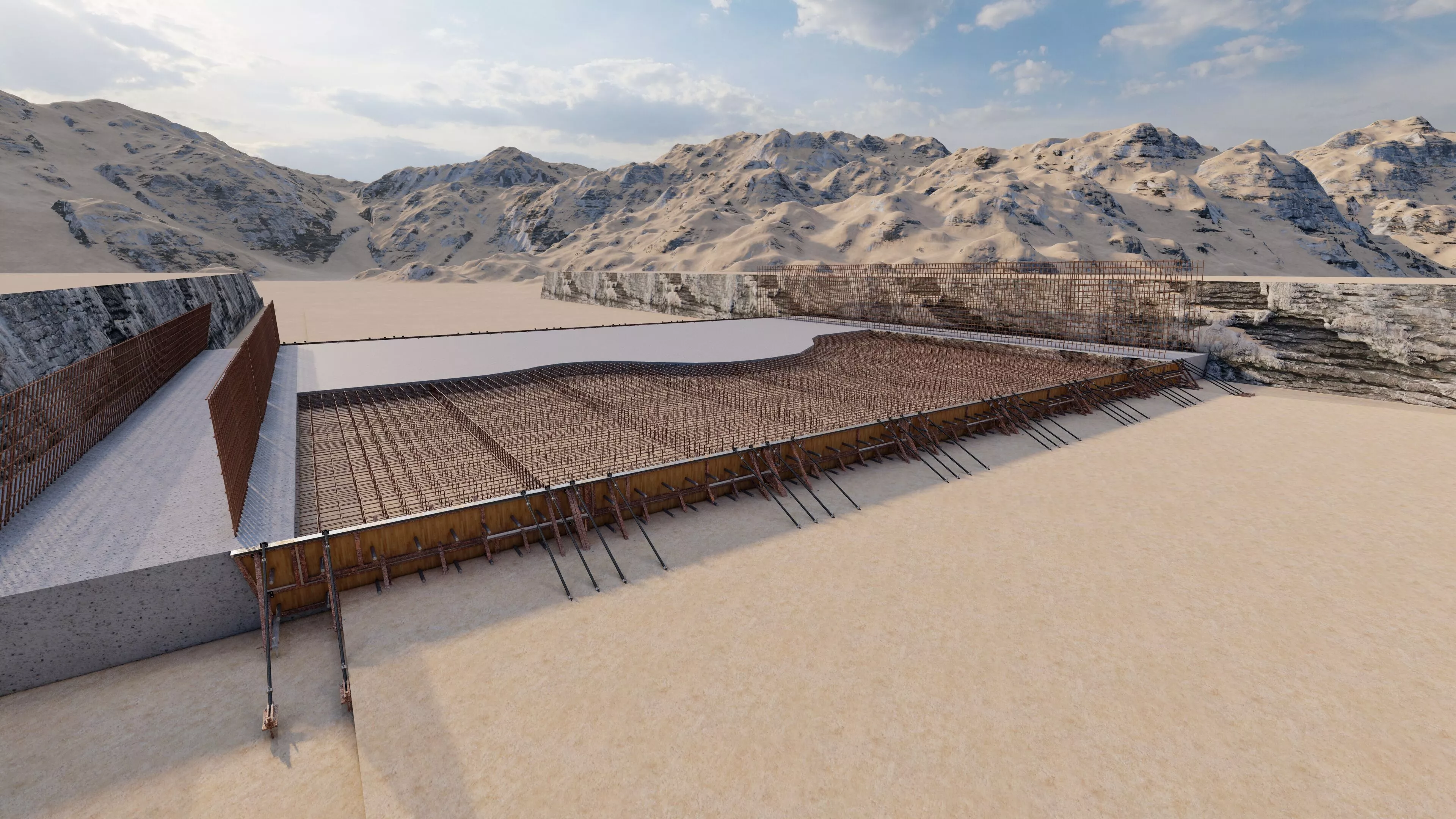 Bridge Construction 3D Model - Detailed Look into Infrastructure 3D model