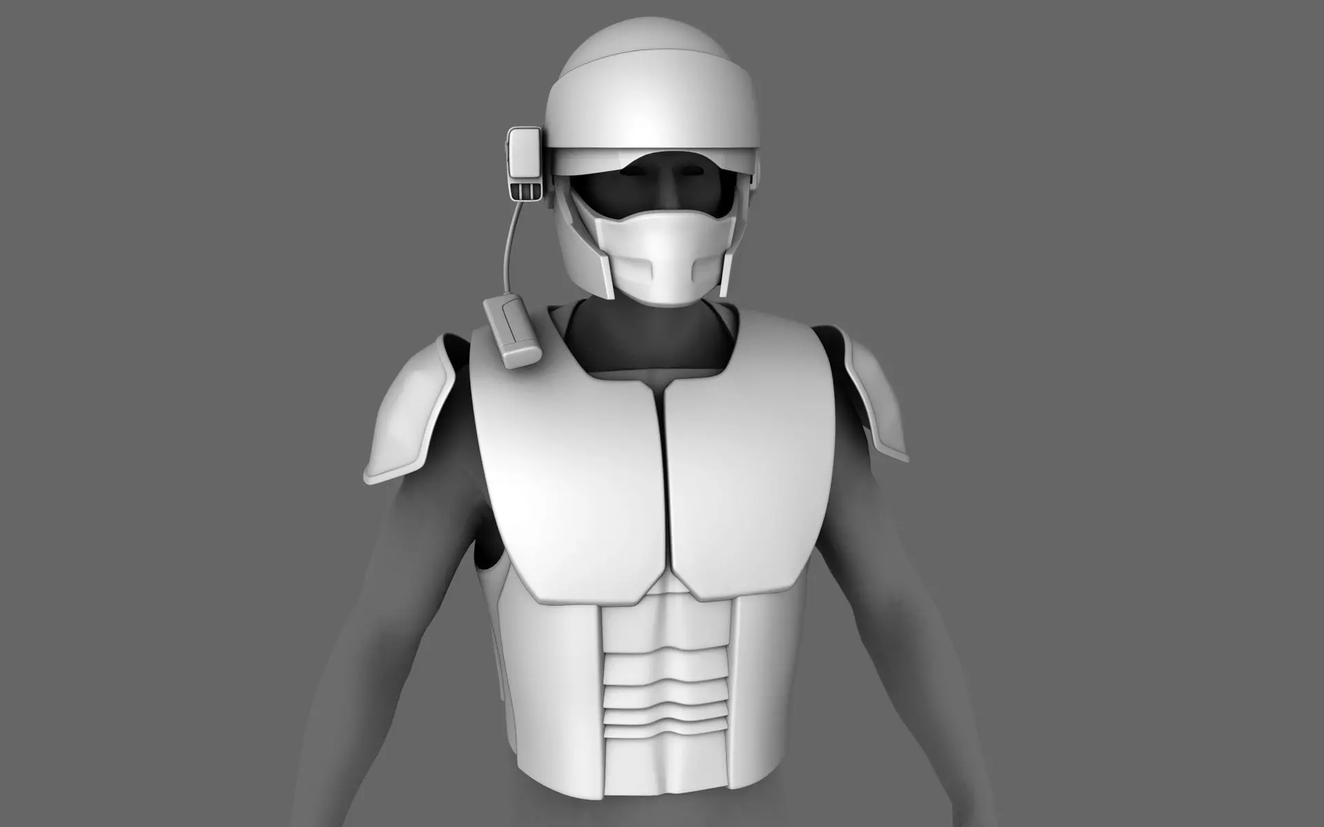 Sci-Fi Armor Base Mesh Free 3D model_0