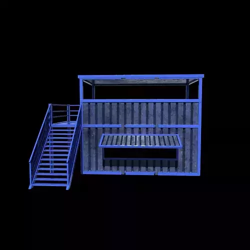 Container cafe 02 3D model 6