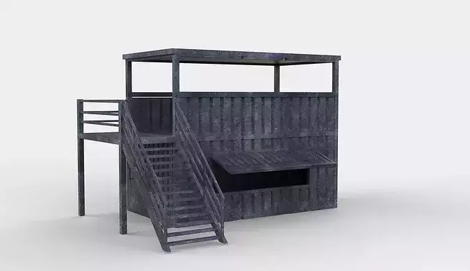 Container cafe 02 3D model