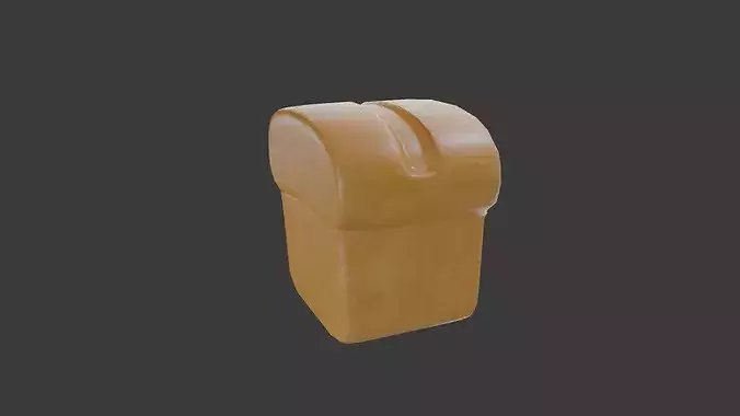 Stylized Bread Loaf  Low Poly 3D Game Ready Food Asset Low-poly 3D model 5
