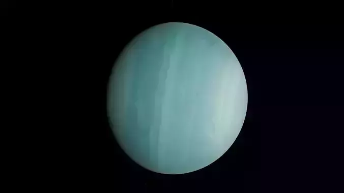 Uranus 16K Photorealistic  Low-poly 3D model